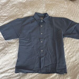 Quiksilver Navy Checkered Casual Shirt